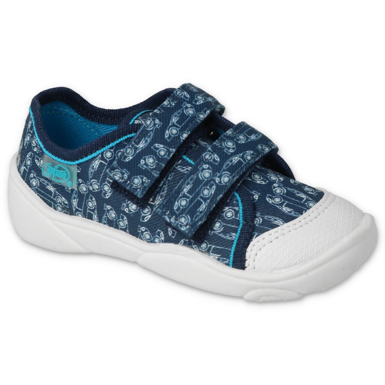 Slifori per bambini di Befado 907p158 blu navy in auto 1