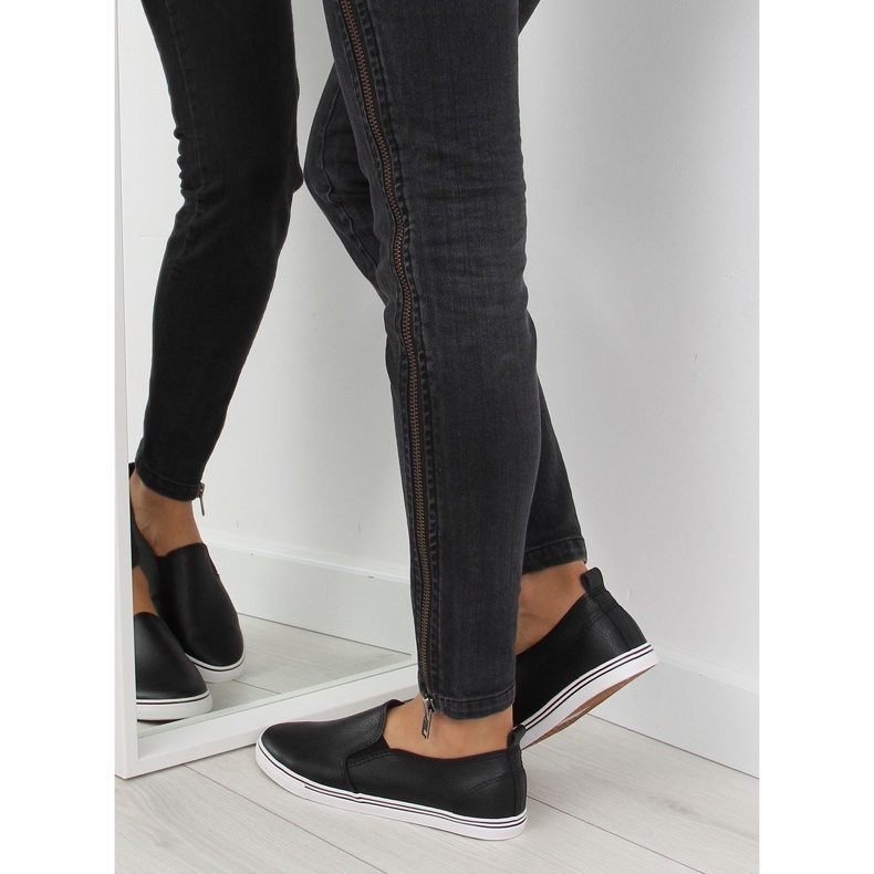 Sneakers slip-on nero faccia nera xl08p Nero 1