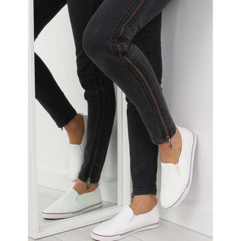 Sneakers slip-on bianche xl08p bianche bianco 2