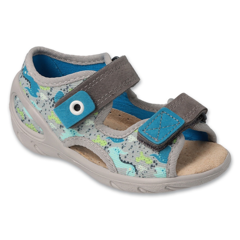 Sandali da bambino Befado con inserto in pelle 065P164 grigio 1