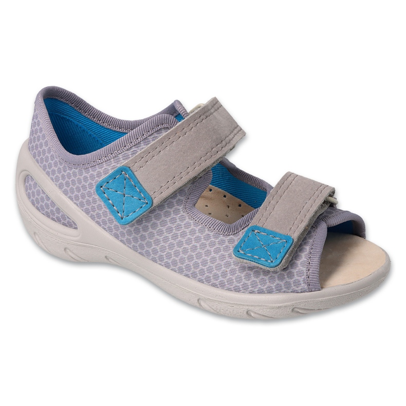Sandali da bambino Befado con inserto in pelle 065X180 grigio 1