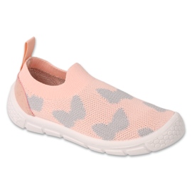Scarpe per bambini Befado rosa e grigio 102X002 1