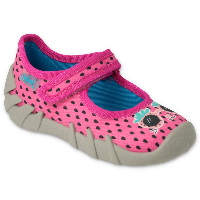 Pantofole per bambini Befado speedy 109N250 rosa 1