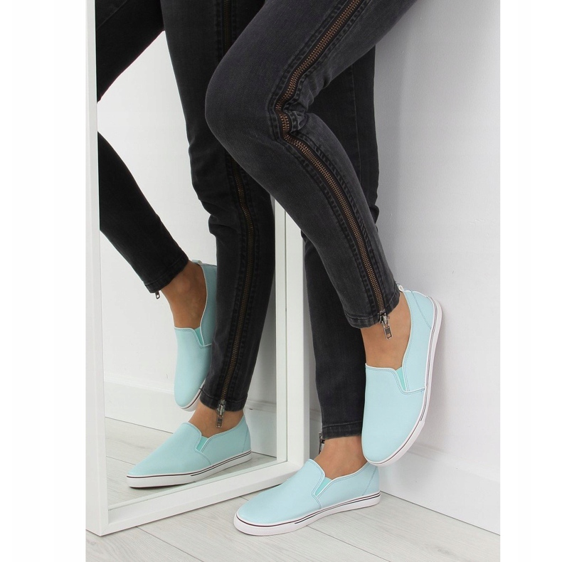 Sneakers slip-on blu xl08p L.BLUE 2