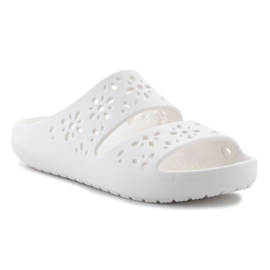 Crocs classico floreale floreale sandalo 210966-0wv infradito bianco 1