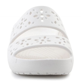 Crocs classico floreale floreale sandalo 210966-0wv infradito bianca 2
