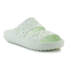 Crocs classico taglio floreale sandalo 210966-3yh Flip-flops verde 1