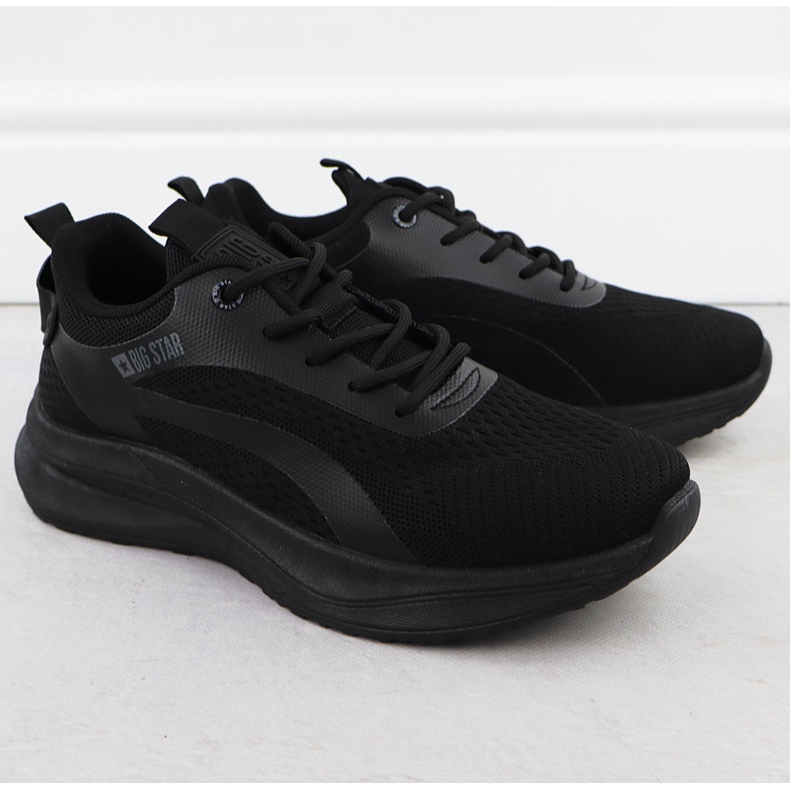 Scarpe sportive maschili sneaker nere big star rr174273 nero 1