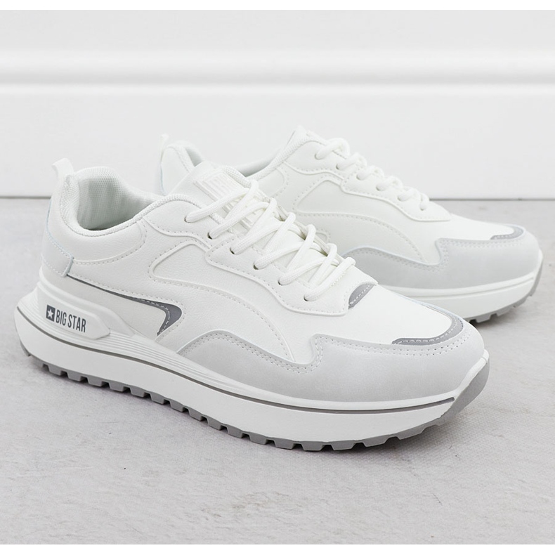 Scarpe sportive femminili bianche big star rr274a213 bianco 2
