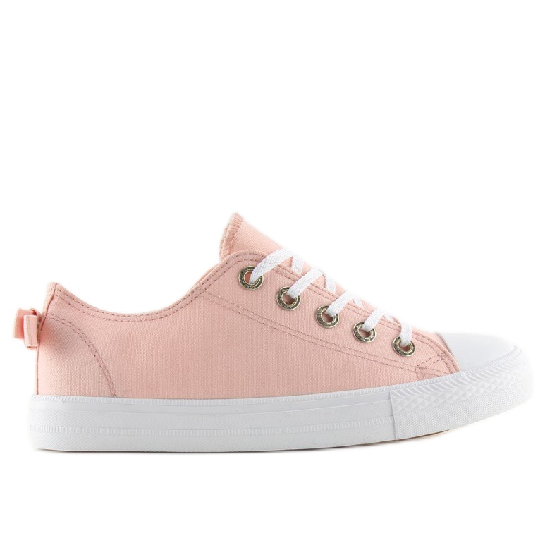 Sneakers da donna con fiocco rosa 8935 Rosa 1