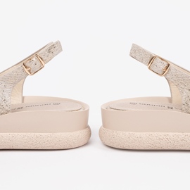 Goodin Beige comodo donne sandali 1