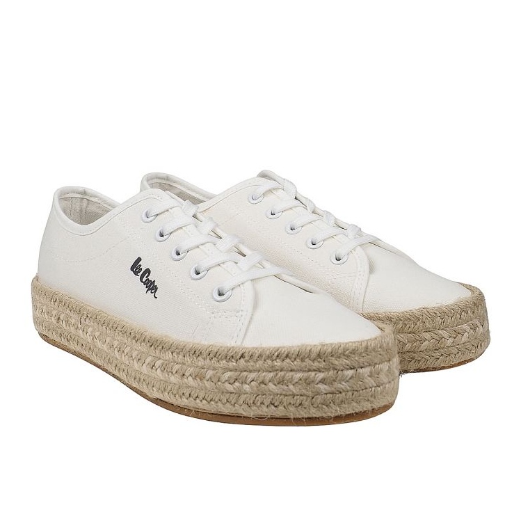 Scarpe da donna Espadrilles Lee Cooper LCW-25-44-3217LA bianca 1