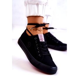 Sneakers materiale da donna Cross Jeans JJ2R4049C NERO 1