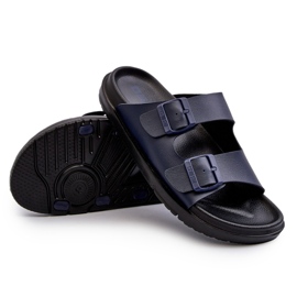 Infradito Leggere Da Uomo Con Fibbie Big Star NN174593 Blu Navy 4