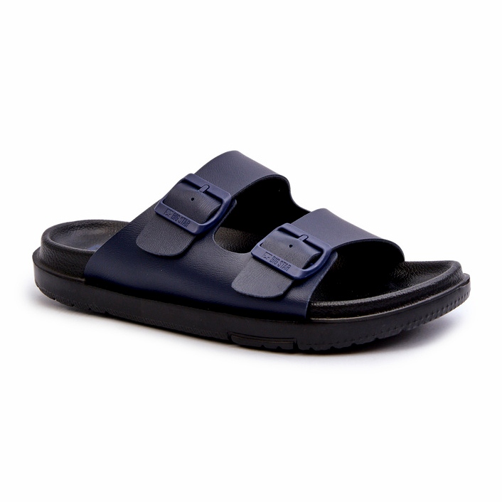 Infradito Leggere Da Uomo Con Fibbie Big Star NN174593 Blu Navy 3
