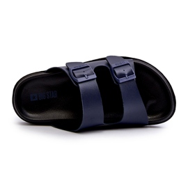 Infradito Leggere Da Uomo Con Fibbie Big Star NN174593 Blu Navy 1