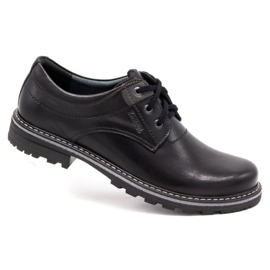 Kampol Scarpe da uomo in pelle 32/15 Nero 2
