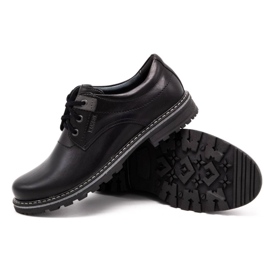 Kampol Scarpe da uomo in pelle 32/15 Nero 3