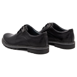 Kampol Scarpe da uomo in pelle 32/15 Nero 5