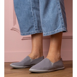 Sneaker sbloccate da donne grigie grigio 1