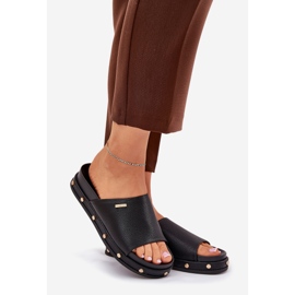 Flip da donna Flip sulla piattaforma con Big Star RR274214 Black Studs nero 1