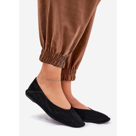 Ballerinas in pelle scamosciata femminile Big Star RR274080 Black nero 1