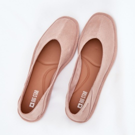 Ballerinas in pelle scamosciata femminile Big Star RR274081 Pink rosa 2