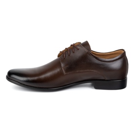 Olivier Scarpe da uomo in pelle formale 271t9lu marrone scuro 1