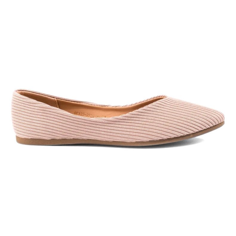 Ballerine da donna in tessuto Vinceza beige 1