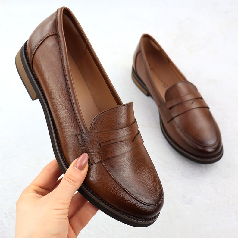 Scarpe mocassini da donna Lords Brown Potocki SZ12573 marrone 1