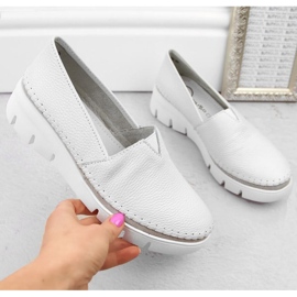 Scarpe Filippo W PAW513B in pelle, bianche bianco 2