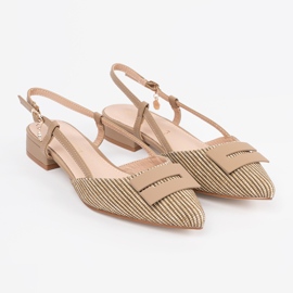 Goodin Sandali taupe con un tallone aperto beige 1