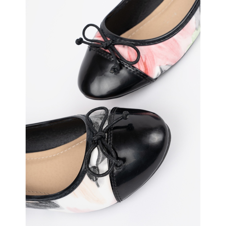 Ballerine colorate con naso nero multicolore 2