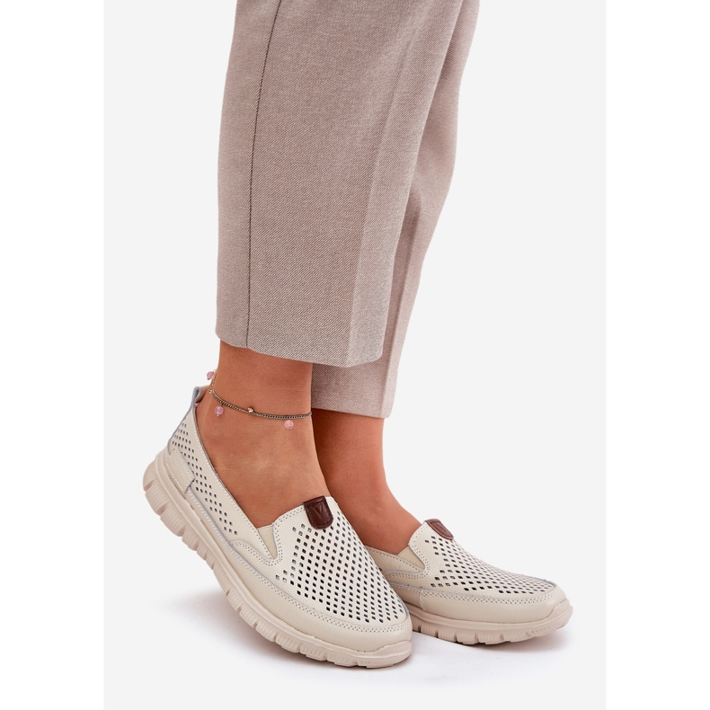 Openwork Vinceza 95336 Natural Ballerinas beige 1