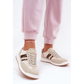 Evento Sneaker femminili con leopardo beige ecologio 2