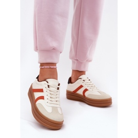 Evento Sneakers Platform da Donna, Beige 2