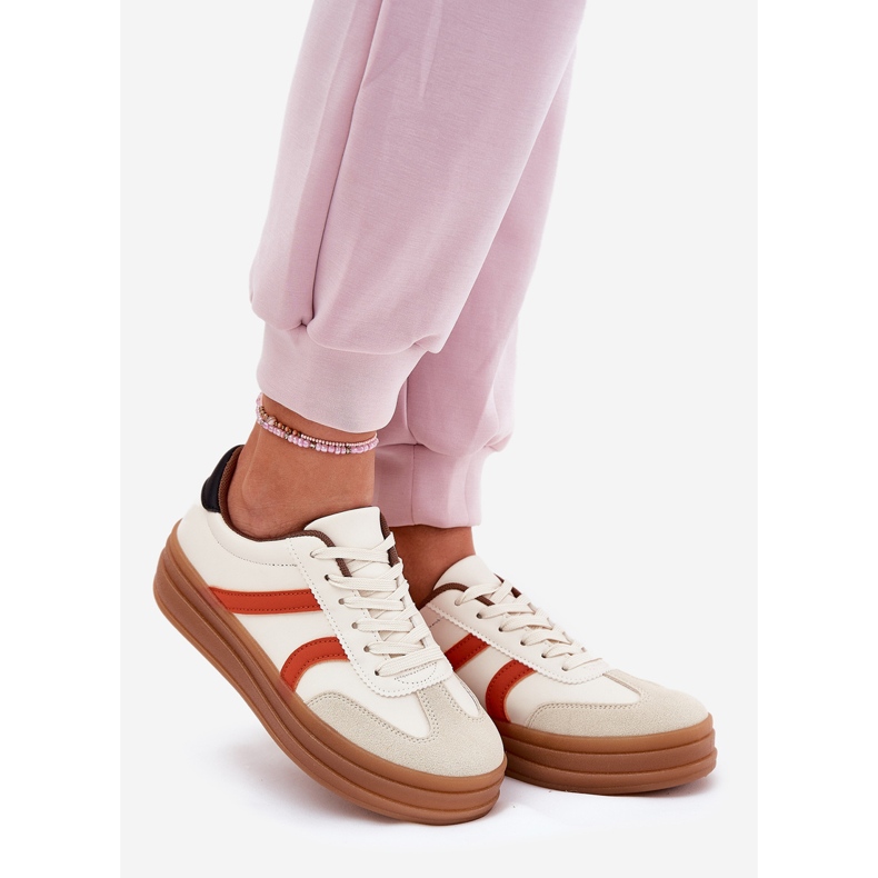 Evento Sneakers Platform da Donna, Beige 1