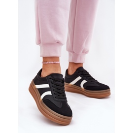 Evento Sneakers con plateau da donna nere nero 2