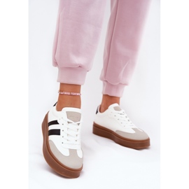 Evento Sneaker femminili sulla piattaforma con Eco Leather White bianca 2