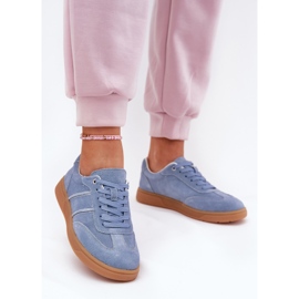 Evento Sneaker blu femminili in pelle scamosciata 2