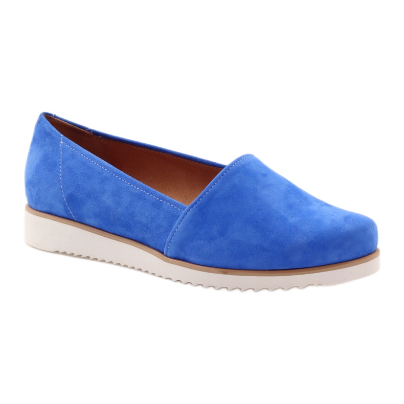 Badura Scarpe in pelle da donna blu 1