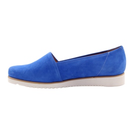 Badura Scarpe in pelle da donna blu 2