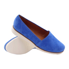 Badura Scarpe in pelle da donna blu 3