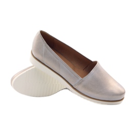 Scarpe da donna Badura beige e oro d'oro 3