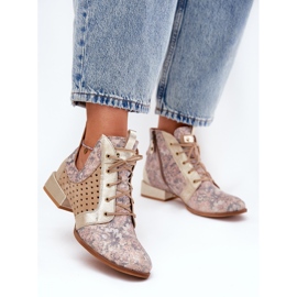 Stivali in pelle maciejka stivali 05541-04 beige-gold 2