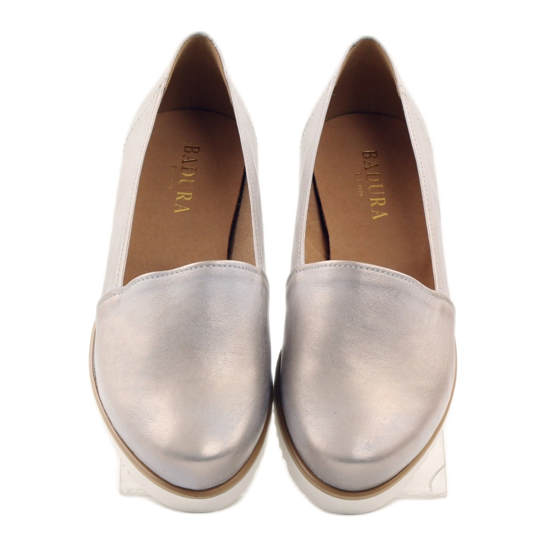 Scarpe da donna Badura beige e oro d'oro 4