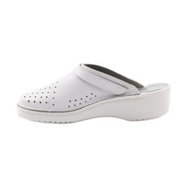 Ciabatte bianche con zeppa medica ortopedica bianco 2