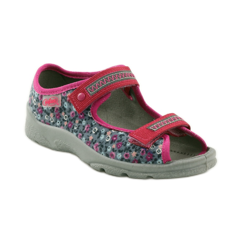 Sandali da bambina Befado 969x119 prato blu navy rosa grigio 1