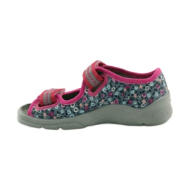 Sandali da bambina Befado 969x119 prato blu navy rosa grigio 2