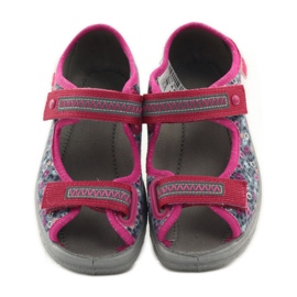 Sandali da bambina Befado 969x119 prato blu navy rosa grigio 4